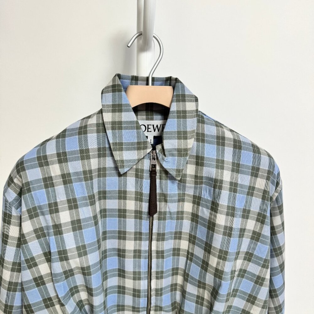 NWOT！Loewe Checked draped jacket - image 6
